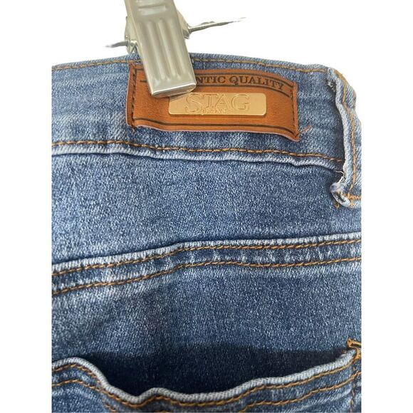 Stag Womens Blue Authentic Quality Mid-Rise Bootcut Jeans Size 15 - Picture 3 of 11